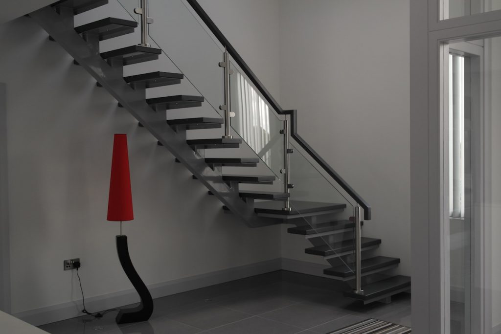 Stainless Steel Single Spine Staircase by PS Engineering